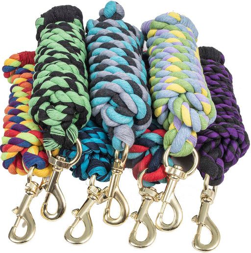 10' Twisted Cotton Lead Rope, Assorted -   