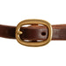 Poplar Head Saddlery Oiled Harness Leather One Ear Headstall with Easy-Change Slot Ends - Brown  