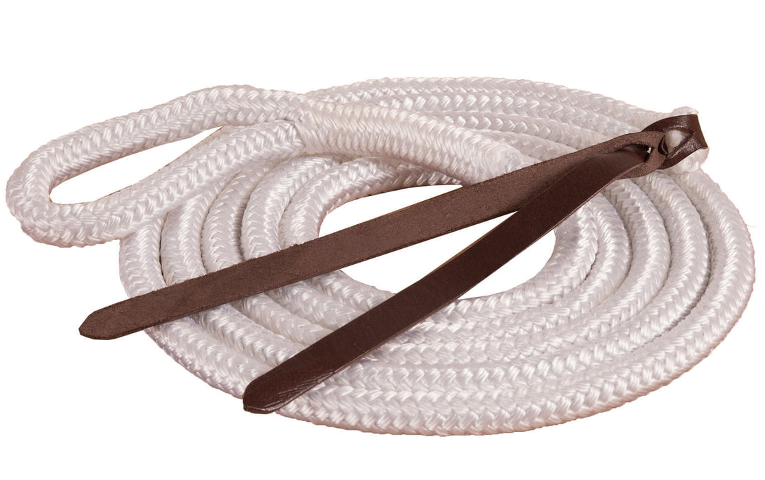 Mustang Eye Slide Poly Lead Rope - White  