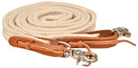 Flat Braided Poly Roping Rein, 1" x 7' - Flat Braided Poly Roping Rein, ½" x 7'  