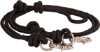 Mountain Rope 8' Knotted Barrel Rein - Black  