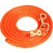 9'L Solid Color Poly Lead Rope (with Bolt Snap) from Mustang Mfg. - Orange  