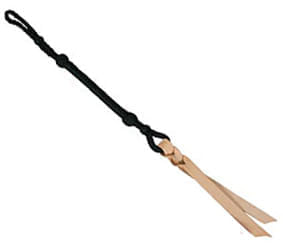 Braided Nylon Quirt, 27" L - Black  