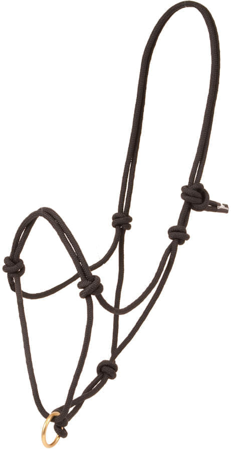 Poly Rope Halter with Brass Plated Lead Ring - Single Pack  