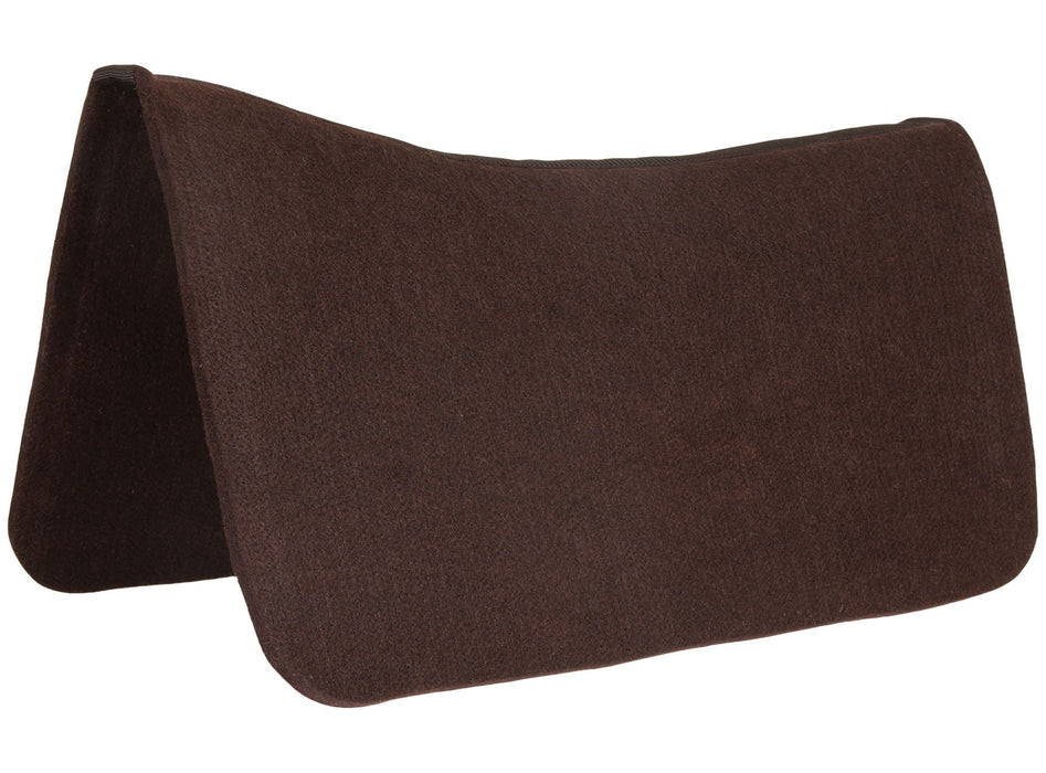 Dr. J Contoured Felt Saddle Pad for Horses - Dr. J® Contoured Felt Saddle Pad, Brown ¾"  