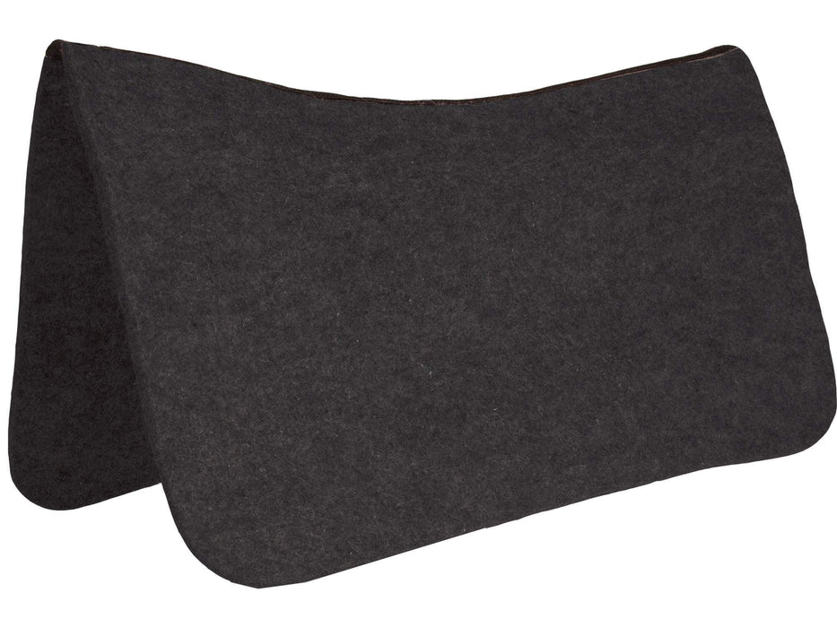 Dr. J Contoured Felt Saddle Pad for Horses - Dr. J Contoured Felt Saddle Pad, Black, 3/4"  