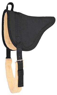 Mustang MicroSuede Bareback Saddle Pad - Black  