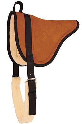 Mustang MicroSuede Bareback Saddle Pad - Rust  