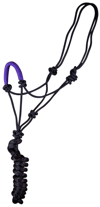 Jeffers Solid Nose Rope Halter - Purple  