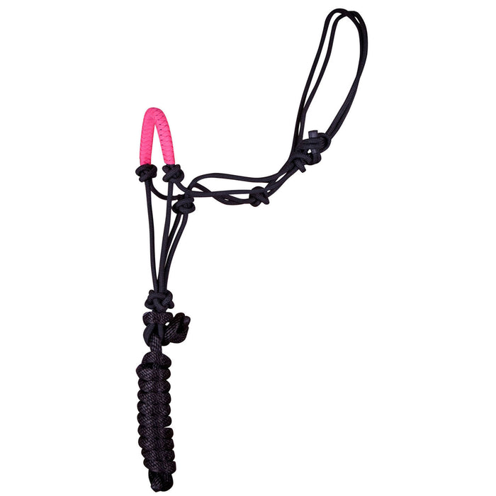 Jeffers Solid Nose Rope Halter - Hot Pink  