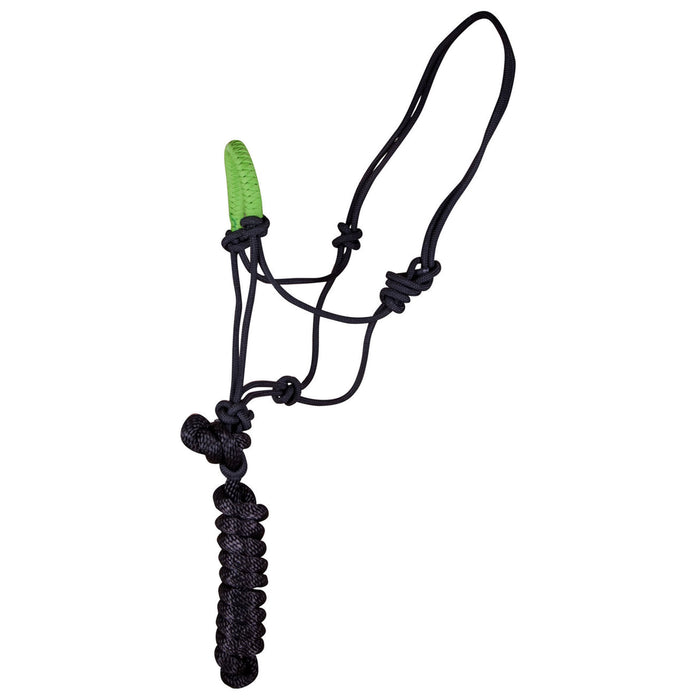 Jeffers Solid Nose Rope Halter - Lime Green  