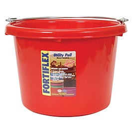 Fortiflex 8 Quart Pail, Colors - Red  