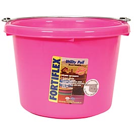 Fortiflex 8 Quart Pail, Colors - Hot Pink  