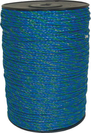 Field Guardian Blue/Green Polywire - Polywire Electric Fence, 820 ft  