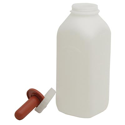 Calf Bottle with Screw-On Nipple - Replacement Screw Cap Only  