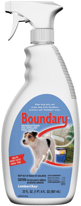 Boundary Indoor/Outdoor Pet Repellent Spray - Boundary, 22 oz Spray  