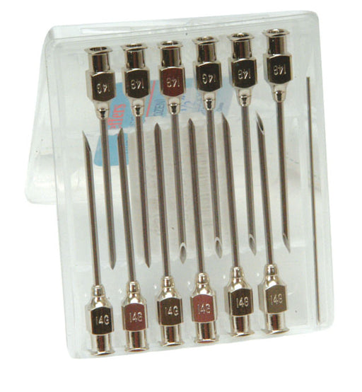 Stainless Steel Needles - 14ga x 1-1/2" Stainless Steel Needles (Dozen)  