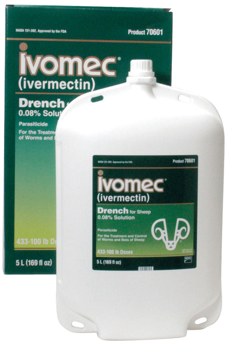 Ivomec Sheep Drench Dewormer - Ivomec Sheep Wormer, 4800 mL  