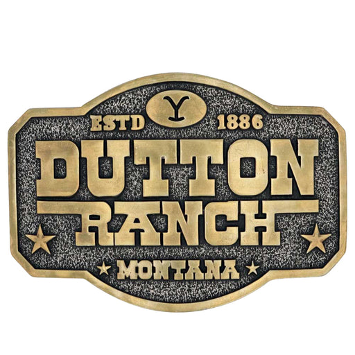 The Y Yellowstone Dutton Ranch Attitude Belt Buckle -   