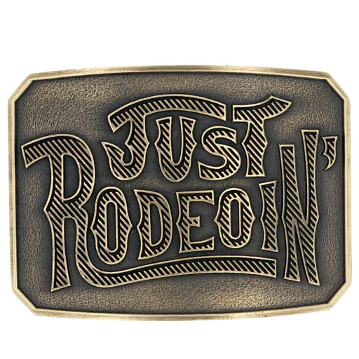 Dale Brisby Just Rodeoin' Attitude Belt Buckle -   