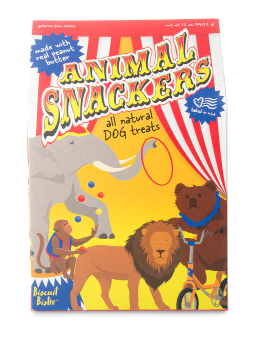 Animal Snackers, Peanut Butter, 12 oz -   