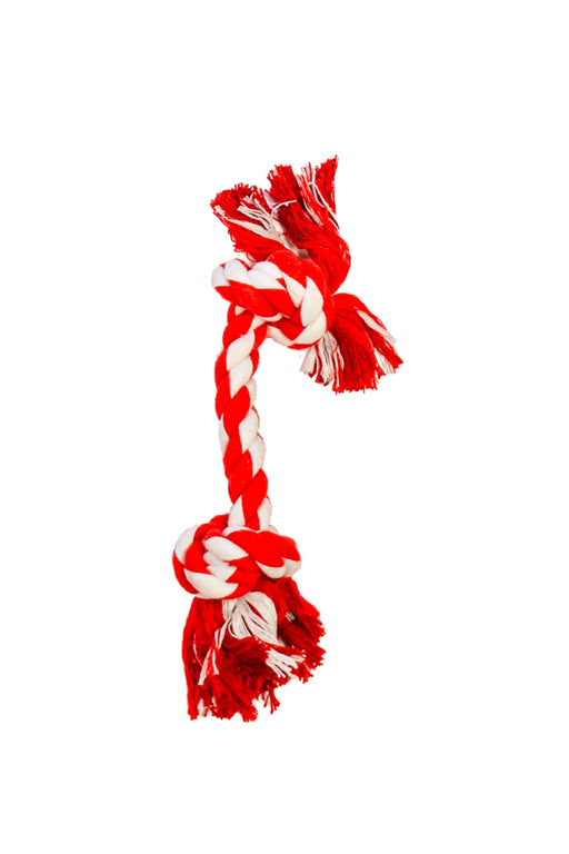 2 Knot Bone - Red/White 8" 