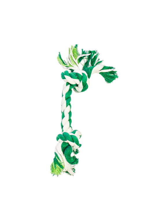 2 Knot Bone - Green/White 8" 