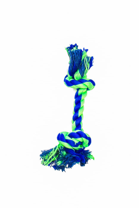 2 Knot Bone - Blue/Green 8" 