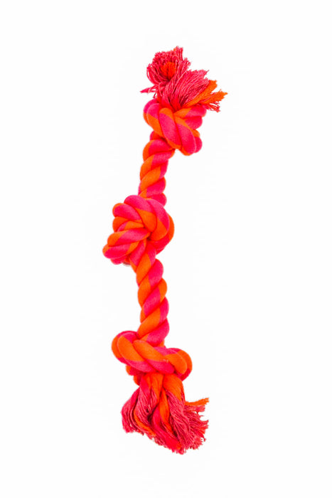 3 Knot Bone - Orange/Magenta 10" 