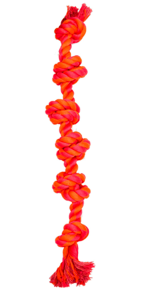 6 Knot Bone - Orange/Magenta  