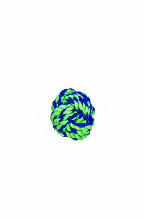 Rugged Rope Ball Toy - Blue/Green 2.75" 