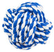 Rugged Rope Ball Toy - Blue/White 3.75" 