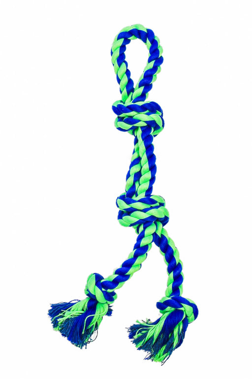 2 Knot Split Rope - Blue/Green 17.75" 