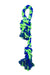 2 Knot Bone with Loop Handle Rope - Blue/Green  