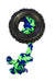 Tire with Rope Toy - Blue/Green 5.5" 