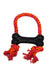 Round Bone with Handle Toy - Orange/Magenta  