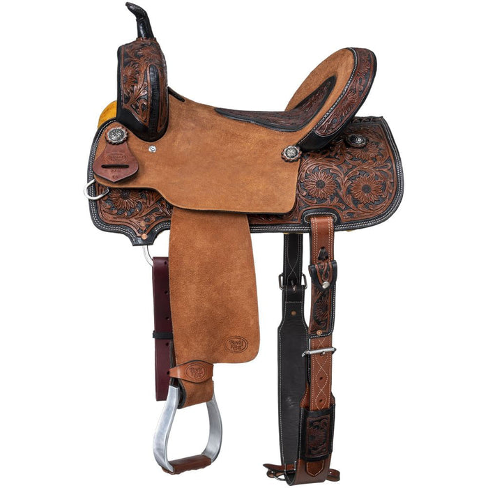 Royal King Dublin Barrel Saddle, 15" - Brown  