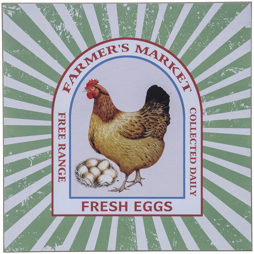 Farmer's Market Fresh Eggs Wall Hanging - Multi  