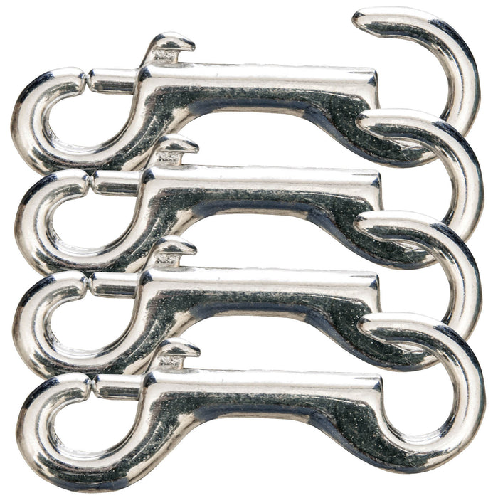 Jeffers Zinc-Plated Open End Snap, 4', 4 pk - 