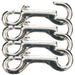 Jeffers Zinc-Plated Open End Snap, 4', 4 pk - 