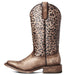 Ariat Women's Circuit Savanna Cheetah Western Boot, Naturally Distressed Brown - 8  