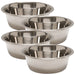 ss-hvy-wgt-bowl-1-2-pint-78010 - 5 Quart Stainless Steel Bowl, 4 Pack