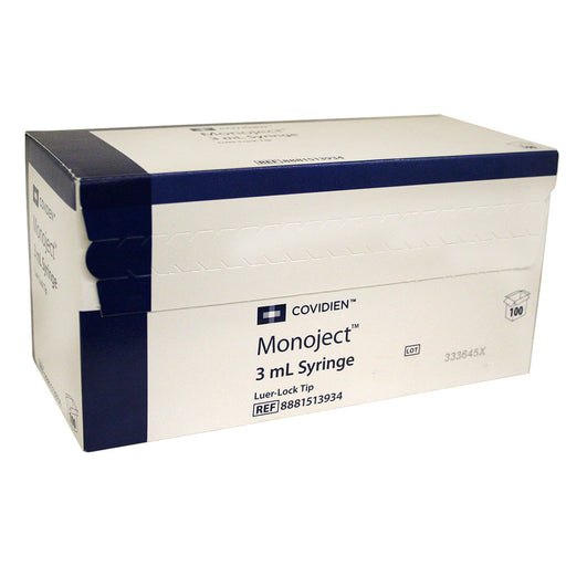 Rx Syringe  3cc LL  Monoject  100 Count - 3 cc