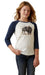 Ariat Girl's Painted Buffalo Raglan T-Shirt - Small  