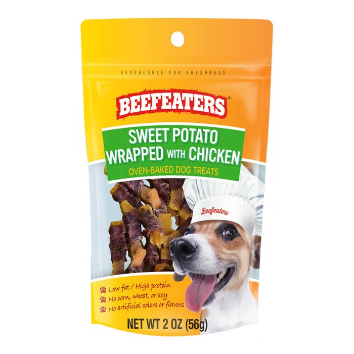 Beefeaters Sweet Potato Wrapped with Chicken - 2 oz, Case of 12  