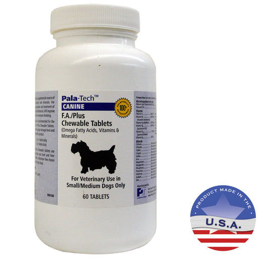 Pala-Tech Canine F.A./Plus For Dogs, 60 Ct - For Small Dogs, 60 ct