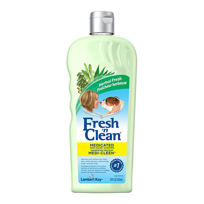 Fresh `n Clean Medi-Cleen Shampoo  Herbal Fresh  18 oz - GreenFragrance Free18 oz