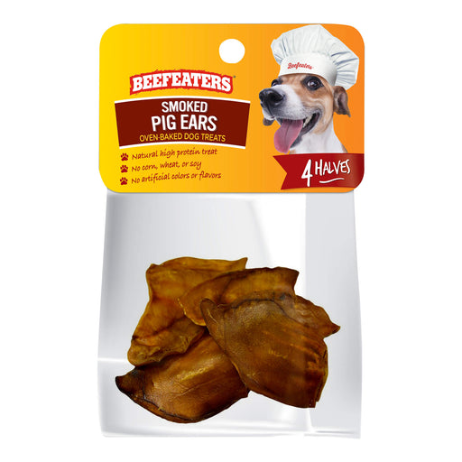 Beefeaters Pig Ears, 4 Halves, Case of 6 -   