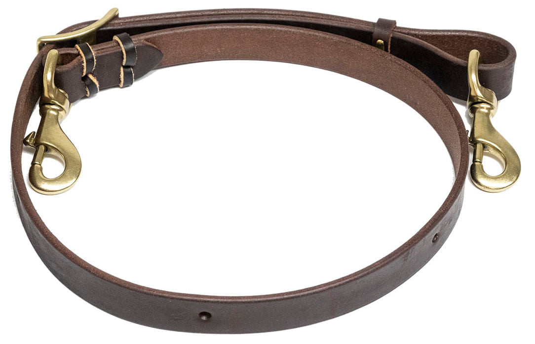 Poplar Head Saddlery Oiled Harness Leather Horse Tie Down Strap - 1"  