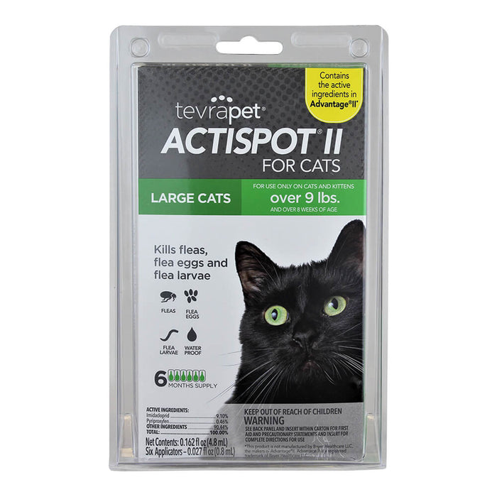 TevraPet Actispot II for Cats, 6 Month Supply - Over 9 lbs  